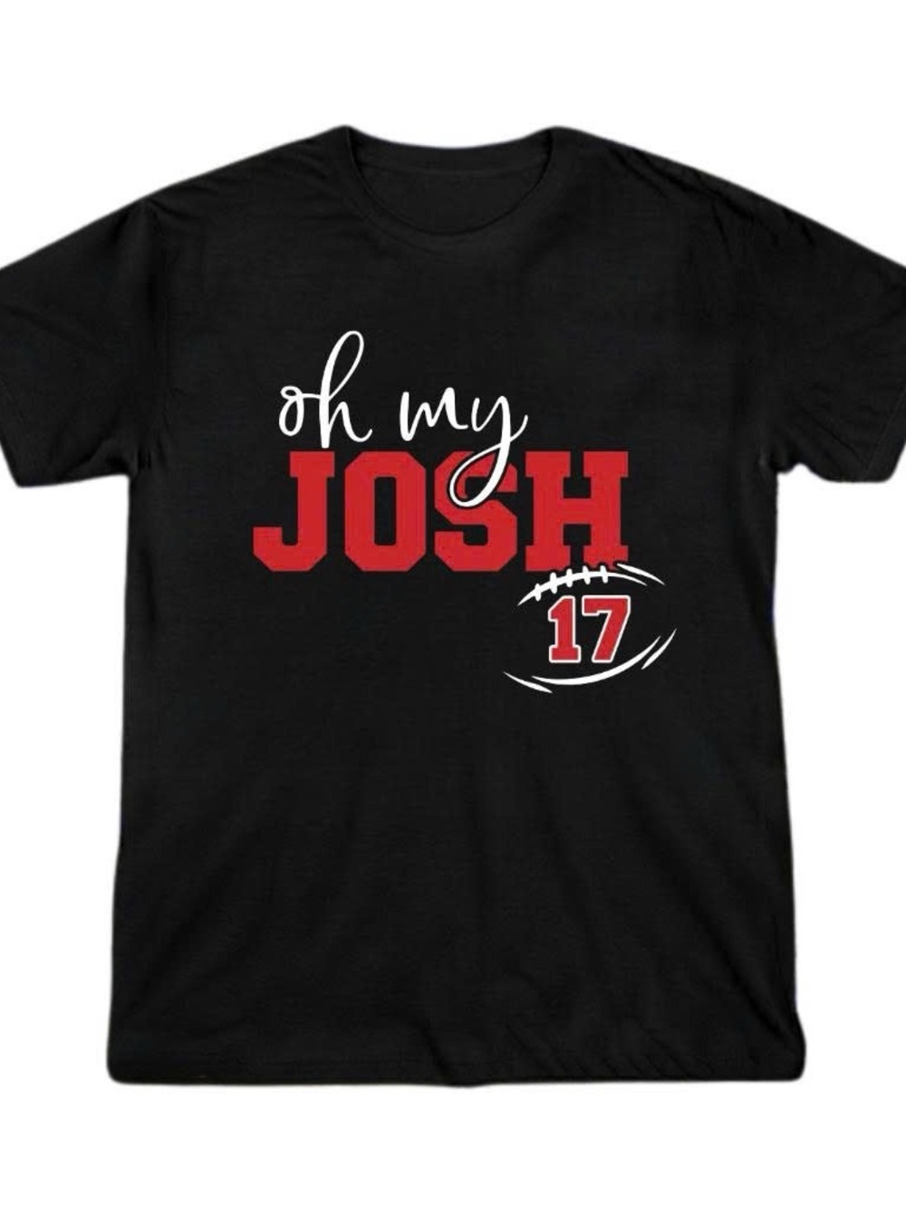 Oh My Josh Buffalo Bills Black Graphic Tee